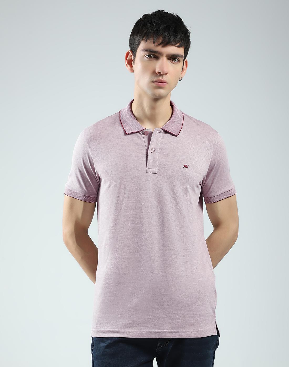 

Мужская однотонная розовая футболка Monte Carlo с воротником и рукавом до локтя 3XL розовый