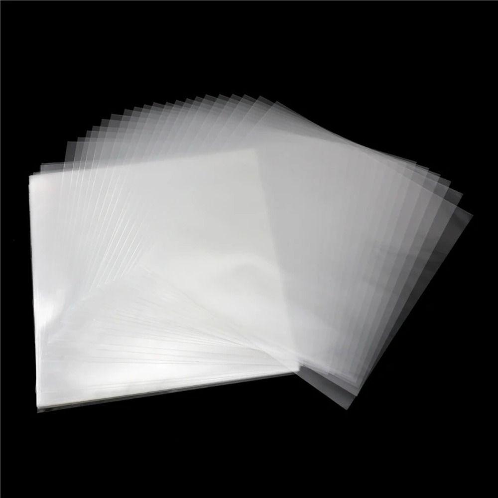 New 12 Inch Vinyl Records Sleeve White Resealable Inner Record Sleeves LP Vinyl Record Cover