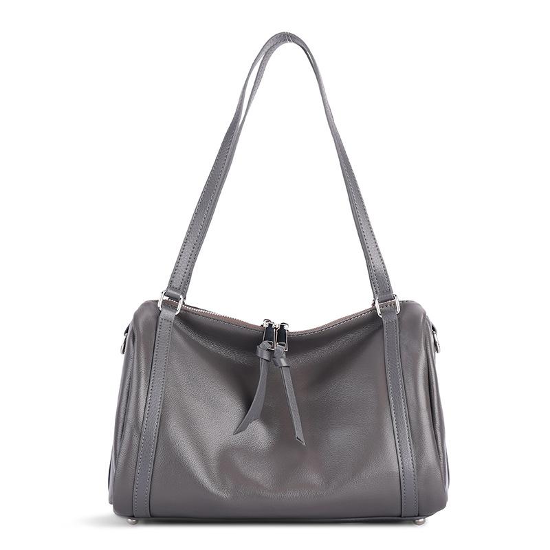 Top Layer Cowhide Large Capacity Underarm Bag for Women 2025 New Lazy Style Genuine Leather Tote Bag Fashion Simple Shoulder Bag