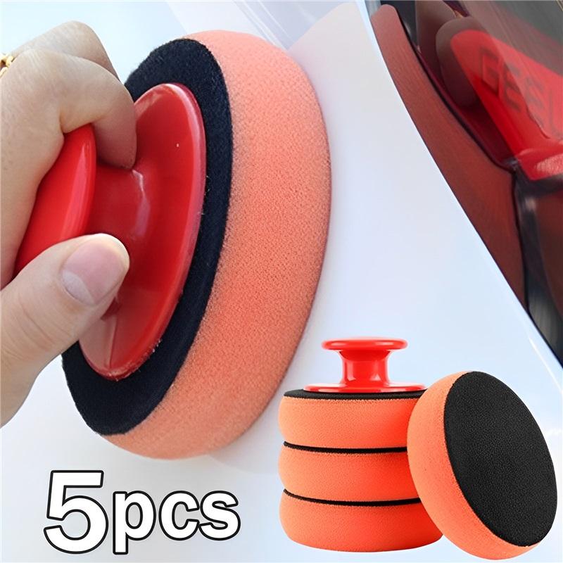 1/5pcs Car Wash Wax Polish Pad Polishing Pad Sponge Car Cleaning Cloth Microfiber Applicator For Auto Polisher Waxing Sponge