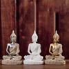 Green Sandstone Buddhist Figurine Ornament Oriental Culture Buddha Statue Zen Ornament  Desk
