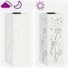 Solar LED Path Light 2 Pcs White Cold Rolled Steel