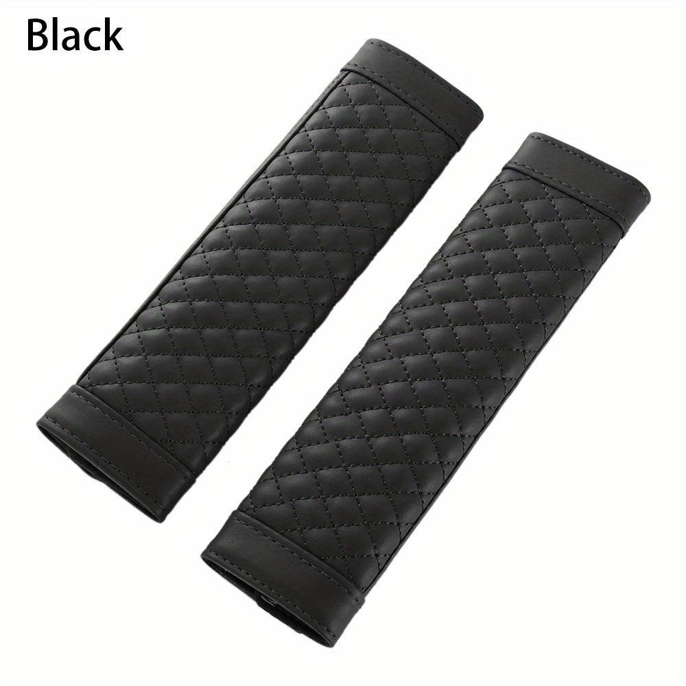 2pcs Soft Car Seat Belt Covers Faux Leather Shoulder Cushion Protectors for Enhanced Comfort and Style Car Accessories