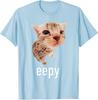 Eepy Cat Silly Sleepy Cat Meme TShirt Womens Fashion Kitty Lover Graphic Outfit Cartoon Comics Street Saying Tee Unique Gift