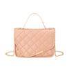 New fashion casual portable shoulder women's bag crossbody simple embroidered thread small square bag crossbody bag