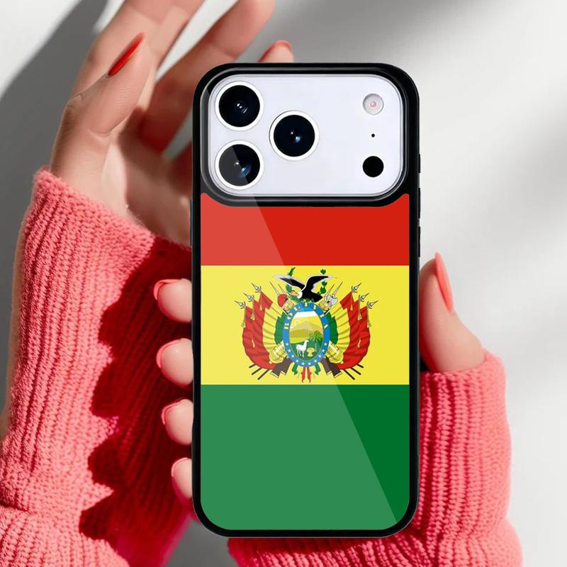 Bolivia Flag Phone Case for iPhone 17 16 15 14 13 Pro Max Back Cover for 12 11 Pro Coque
