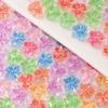 50Pcs 3D Flowers For Nails Charms Ice Translucent Gradient Blossom Manicure Art Flower Luminous Decoration For Nails Design