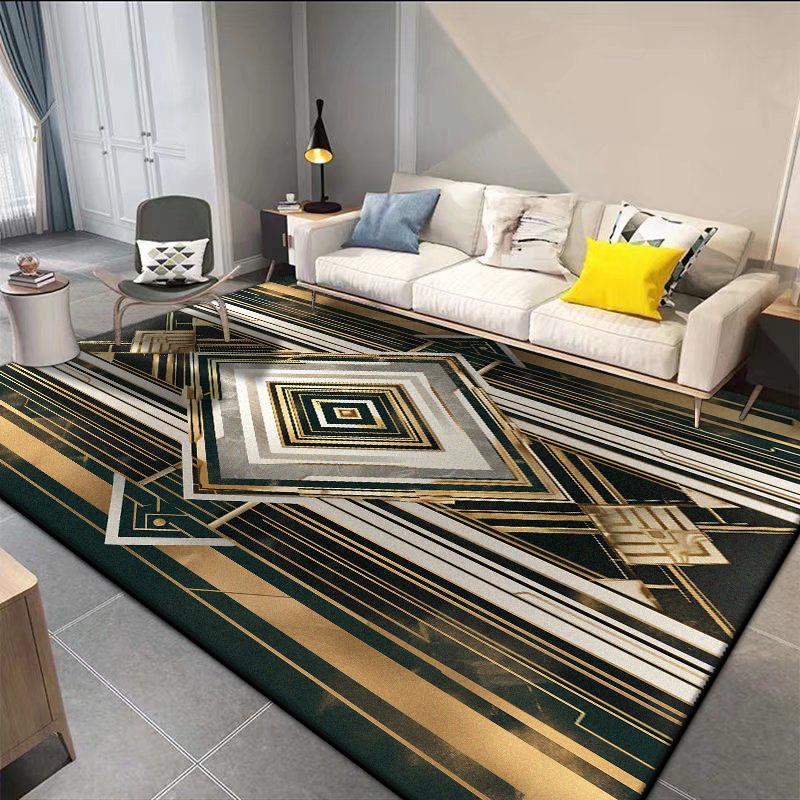 Easy Clean Light Luxury Rugs Living Room Decoration Washable Bedroom Cloakroom Non-slip Floor Mats Hotel Lobby Sofa Area Carpets