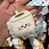 Kawaii Creative Funny Plush Toilet Poop Toilet Paper Keychain Cute Cartoon Keychain  Backpack Decoration Accessories