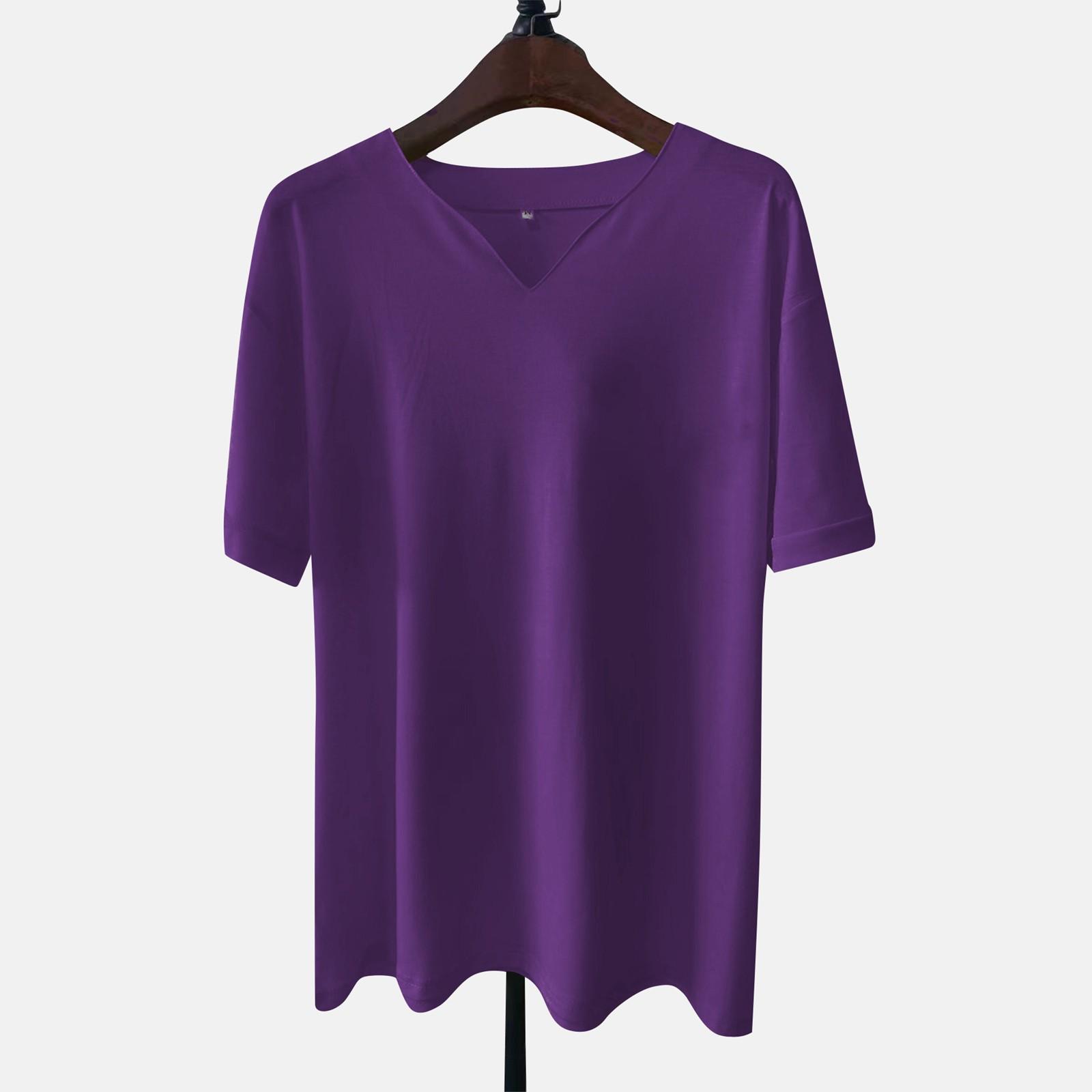 

Мужская повседневная однотонная мужская деловая футболка с v-образным вырезом и коротким рукавом для фитнеса XXL