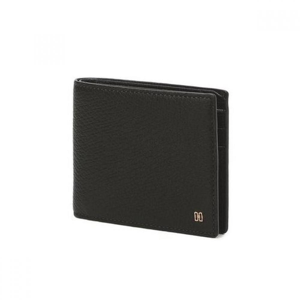 

Daks Black Cowhide Wallet With Logo Dbwa1e854 Single option