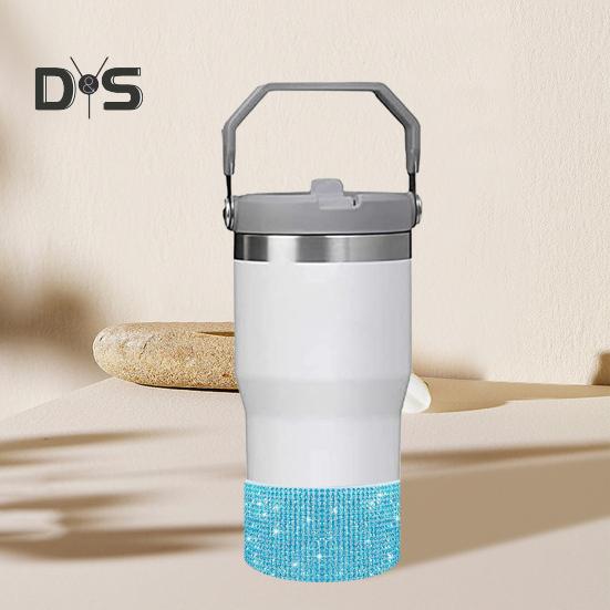 Rhinestone Silicone Boot for 40oz Tumbler Glitter Cup Cover Water Bottles Bottom Sleeve Anti-Slip Sparkling Cup Accessories