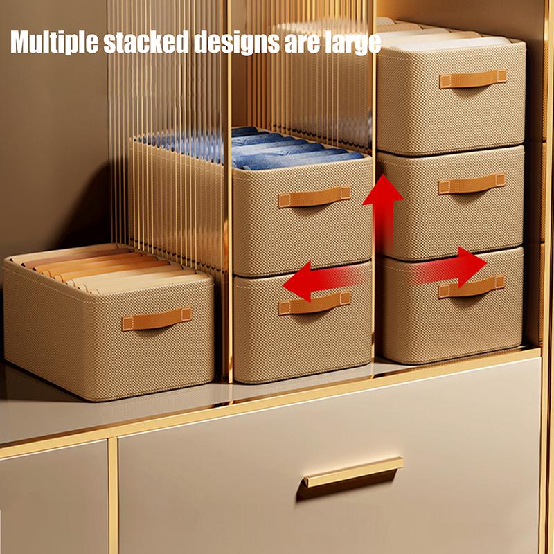 Clothes Organizer Non-Woven Wardrobe Clothes Storage Box For Underwear T-Shirt Jeans Storage Basket Cabinet Sundries Organizer