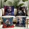 Game CClair Obscur Expedition  Cushion Cover Silky Short Plush Invisible Zipper Dustproof Sofa Pillow Case for Home Decor