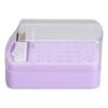 Cleaning Brush Nail Drill Bit Organizer Dustproof Nail Drill Bit Storage Box  Salon Use