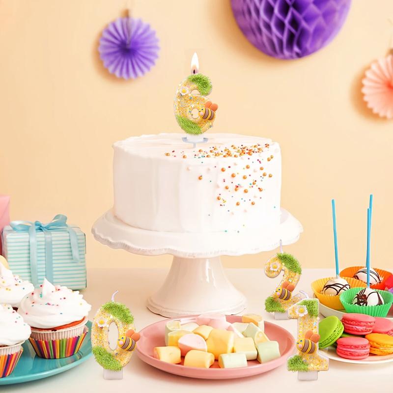 

Сделай сам Цифровые свечи 3D Цифры Праздничная вечеринка Свечи для дня рождения Вечеринка в честь дня рождения Дизайн с блестками Праздничные украшения 4x7см