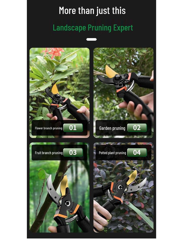 SK5 Heavy-Duty Stainless Steel Gardening Shears - Labor-Saving Pruning Tool for Branches, Free Shipping Included