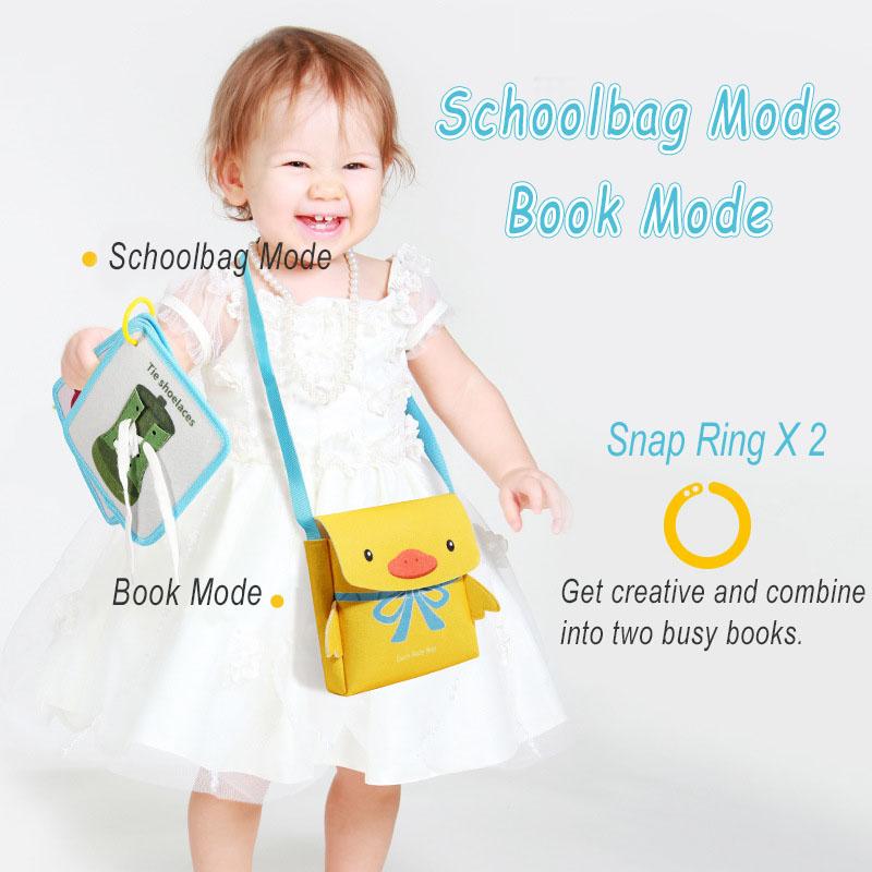 Barn Stille Travle Bøker Montessori-brettleker Finmotortrening Førskolelæring Sansleker for småbarn Reiseaktiviteter