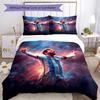 Set Copripiumino Calcio Messi Design per Soggiorno Lavabile in Lavatrice Regalo Perfetto per Amici Famiglia