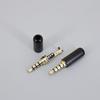 4 Pole 3.5mm AUX Audio Male Connector 3.5 Jack Adapter Headphone Plug Earphone Repair Cable