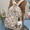Schoolbag Fresh Sweet Cute Bow Backpack Junior High School Student Korean Ins Versatile Lightweight Large Capacity Backpack
