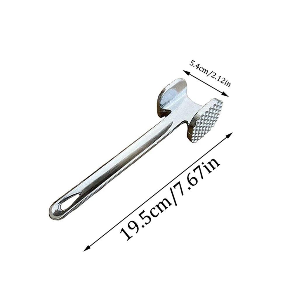 19/24cm Meat Tenderizer Hammer Household Aluminum Alloy Steak Metal Mallet Kitchen Tool Heavy Duty Double-Sided Tenderizer