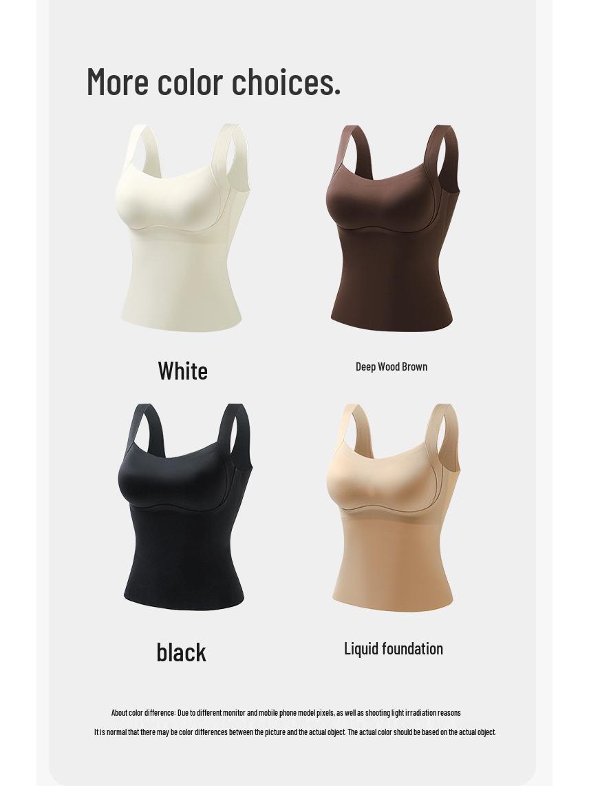 

Женский теплый жилет с начесом и чашечками - квадратный вырез, широкие бретели - идеально подходит для осени/зимы. XXL