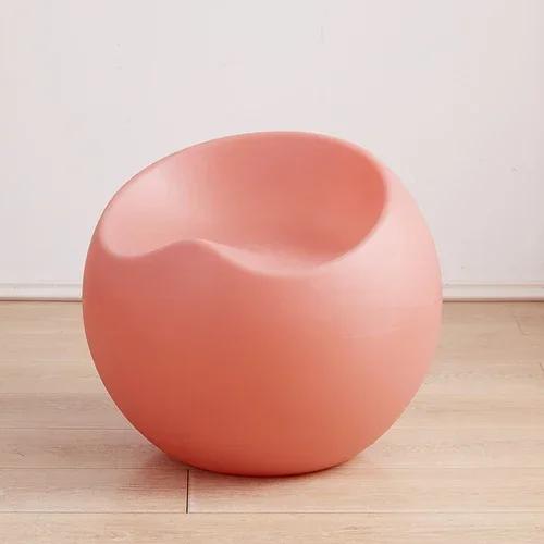 Кресло-шар для гостиной простой табурет в форме яблока модный красочный табурет для отдыха в торговом центре креативное сиденье для переобувания ins розовый 20890₽