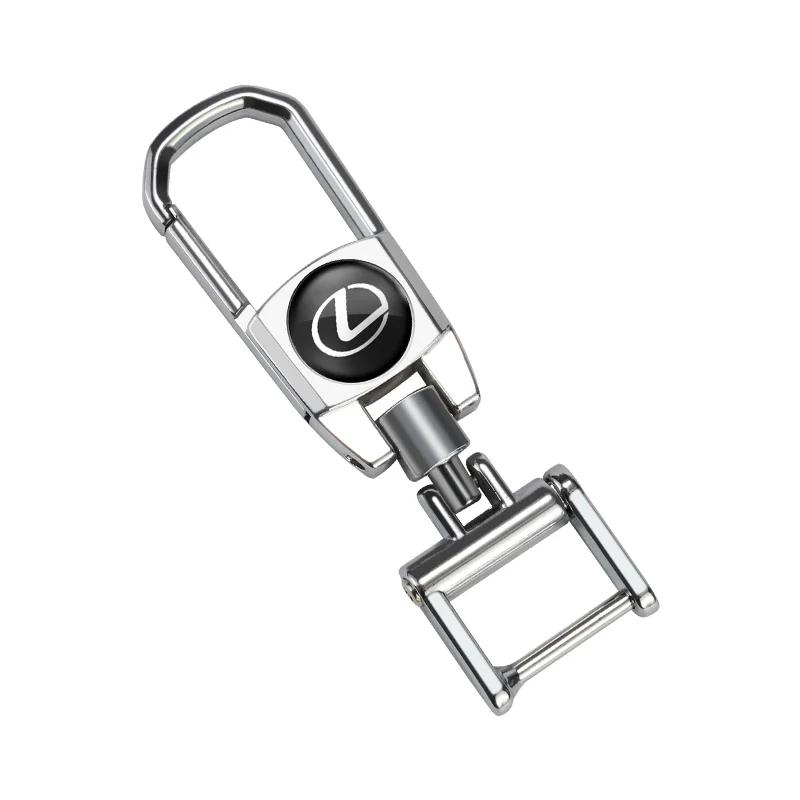 

1Pcs Car Styling Badge Keychain Metal Key Ring Accessories For Lexus F SPORT ES RX NX LS UX LM LX GX LC RZ IS CT GS RC HS SC TX