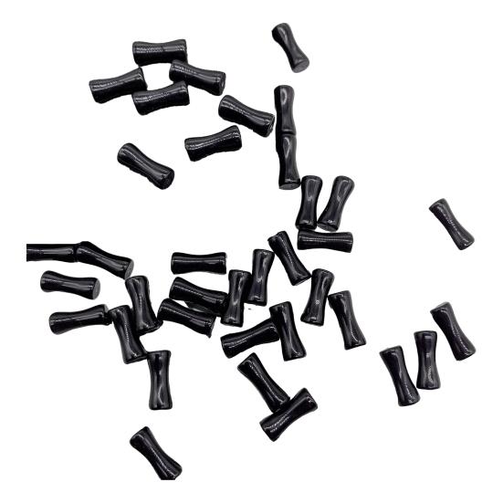 100Pcs Acrylic Bamboo Joint Beads Vintage Spacer Beads for DIY Jewelry Making Smooth Surface Unique Texture Beads for Bracelets Necklaces Earrings