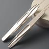 High-Precision Stainless Steel Round-Tip Beard & Eyebrow Tweezers for Men