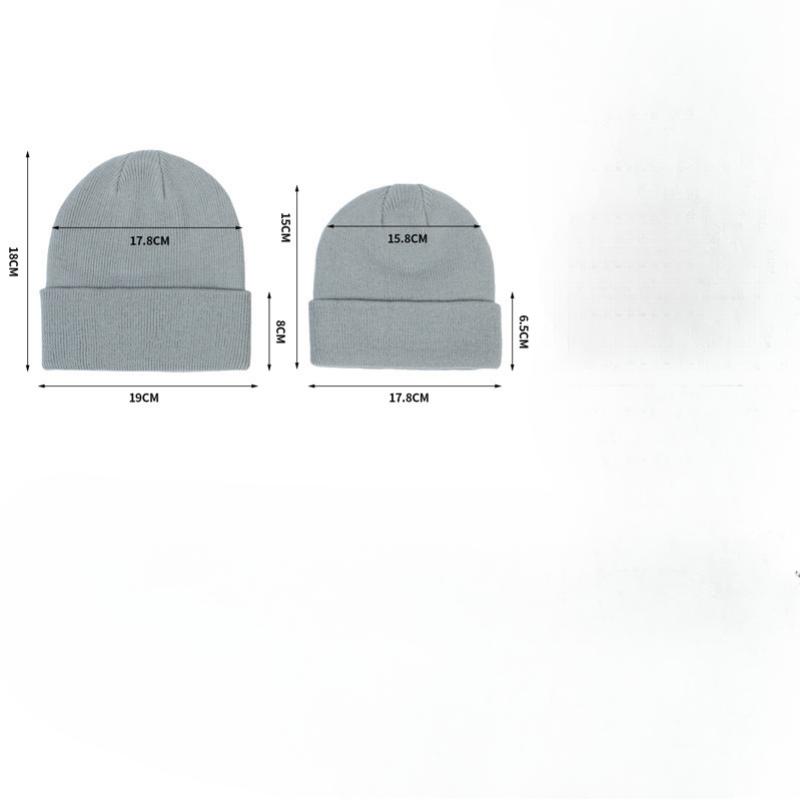 Children's Wool Knitted Hats Fall and Winter Boys and Girls Pullover Hats