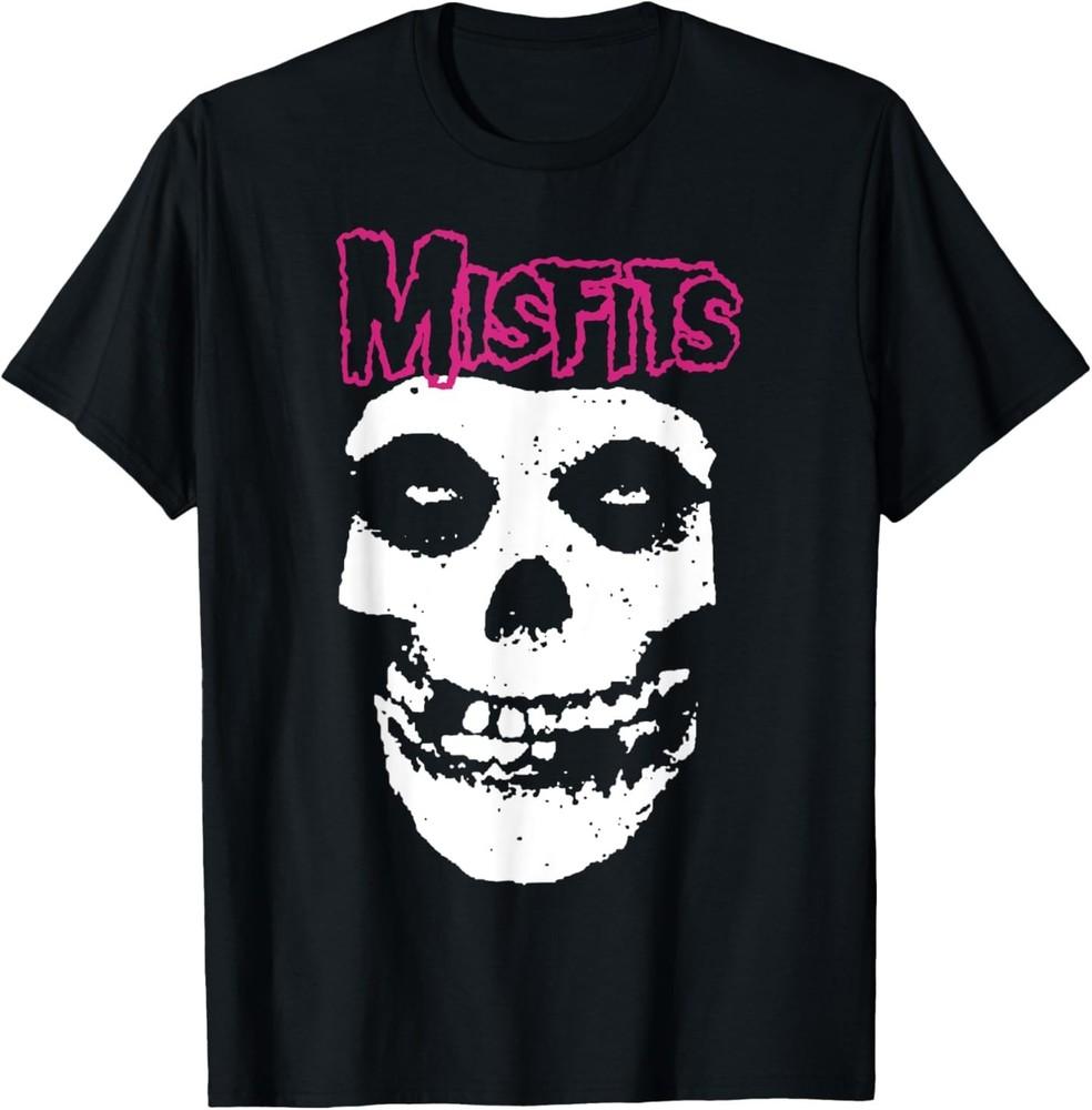 Misfits – Pink Logo Skull T-Shirt S