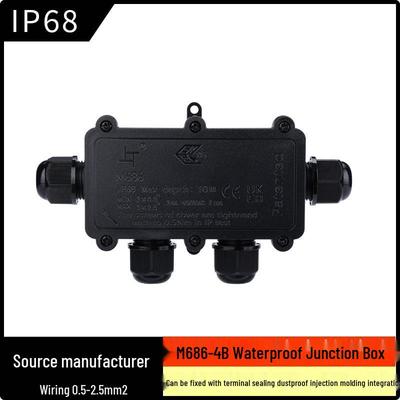 Outdoor Waterproof IP68 Junction Box - Sealed Cable Connector Enclosure