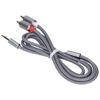 3.5mm Jack to 2 RCA Aux Audio Cable High Fidelity Audio Cable for Mobile Phones Laptops Speaker