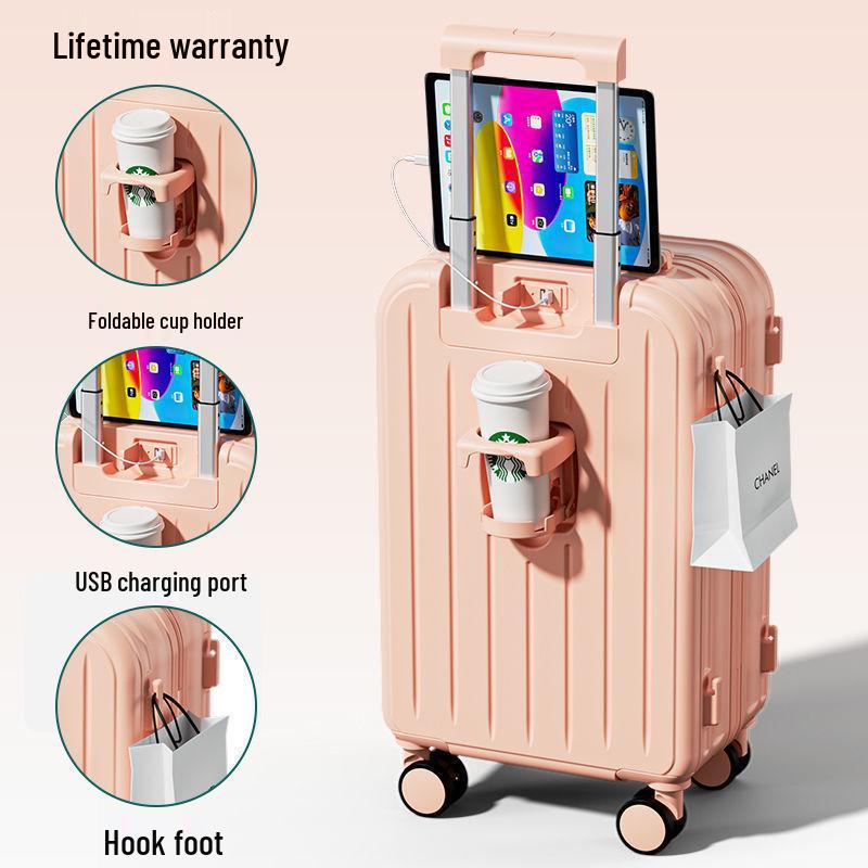 Stylish Lightweight Durable Suitcase with Combination Lock for Women, Men, and Students