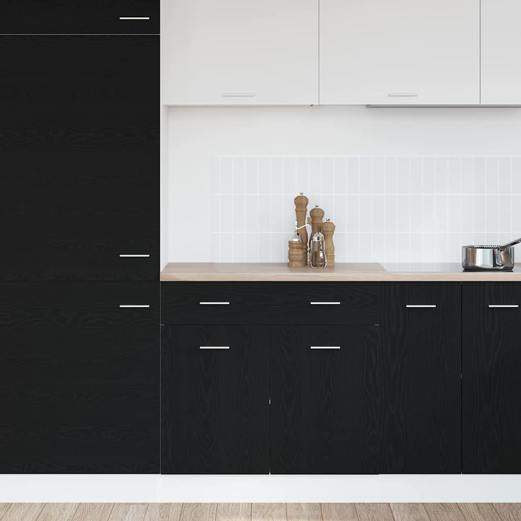 Hanging Cabinet with Shelf Black Oak Effect 80 x 31 x 81.5 cm