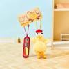 Fluffy Plush Chicken Keyring Magnet Chicken Plush Toy Bag Pendant  Hanging Ornaments
