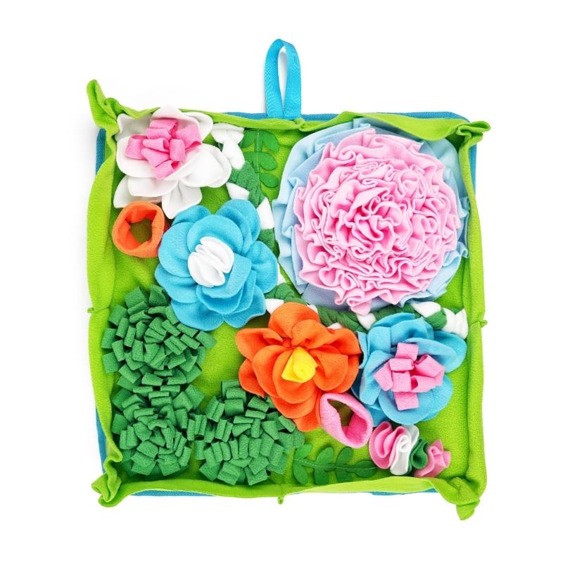 Washable Dog Sniffing Mat Interactive Training Toy Waterproof Snuffle Pad Slow Eating Dog Puzzle Toy for Dog Cats Rabbit 1