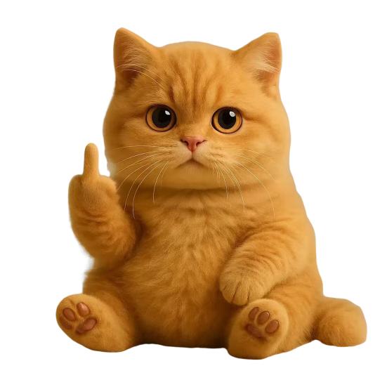 

Забавная плюшевая игрушка «Средний палец» Милая мягкая игрушка-животное Енот Панда Бык Кот