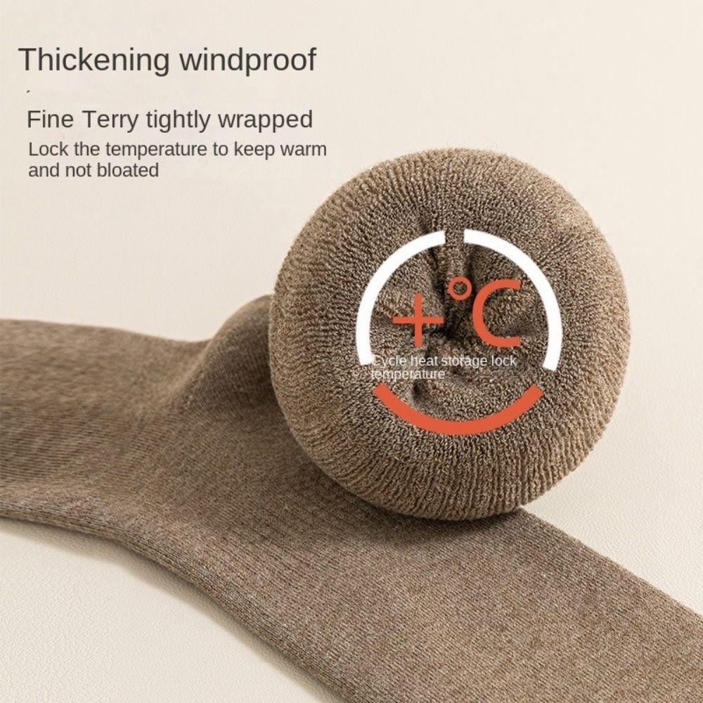 Cotton Knee High Socks High Elasticity Knitted Stocking Long Stockings
