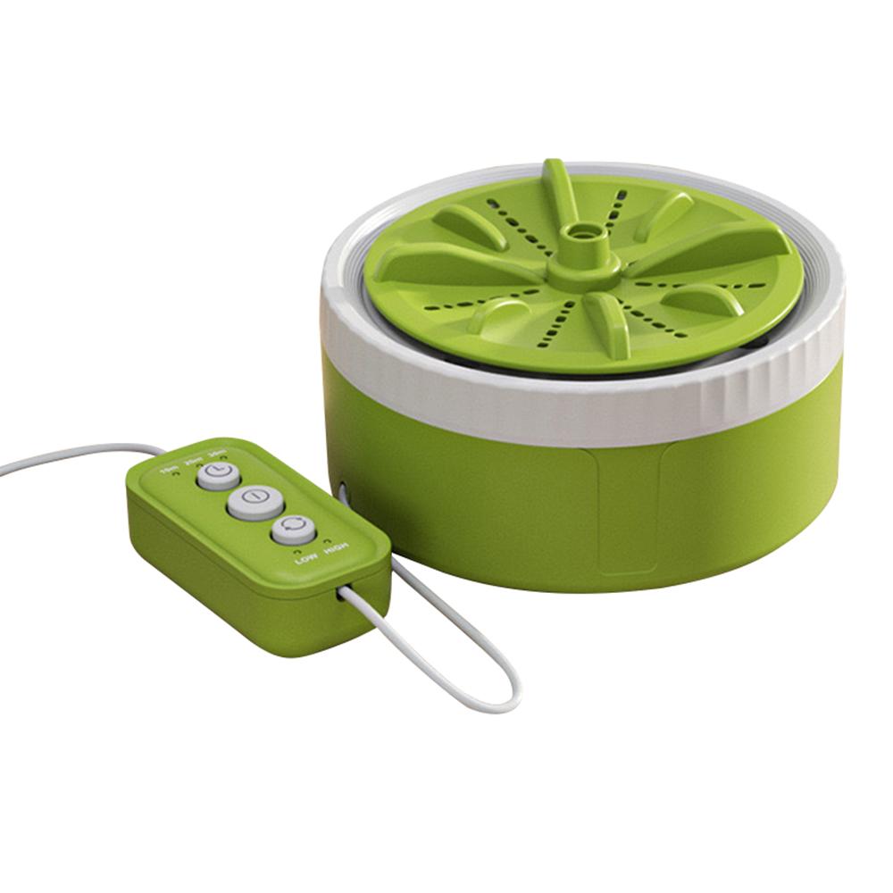 

A19 3 режими таймера Міні портативна турбінна пральна машина для нижньої білизни та шкарпеток для дому та подорожей Green