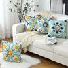 Colorful Floral Patterned Cushions for Sofa Decor Square polyester pillowcase, modern sofa decorative cushion cover