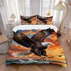 3pcs Eagle, Ocean Sunset Duvet Cover Set -Includes 1 Duvet Cover and 2 Pillowcases, No Quilt Core, All-Season Home Decor  Yy251111115