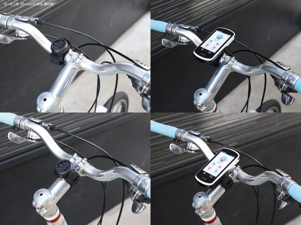 RecMount Silicone Rubber Band Mount for Garmin Cycle Computers Compatible with Edge in [Rubber2-GM] 1040/1030/830/840/540/530/25/130 (ending J/PLUS),