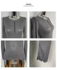 Korean Dongdaemun Sheer Slimming Long Sleeve Top for Women