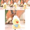 Cute Yellow Duck Plush Keychain With Super Soft Short Plush For Bag Decoration And Gift