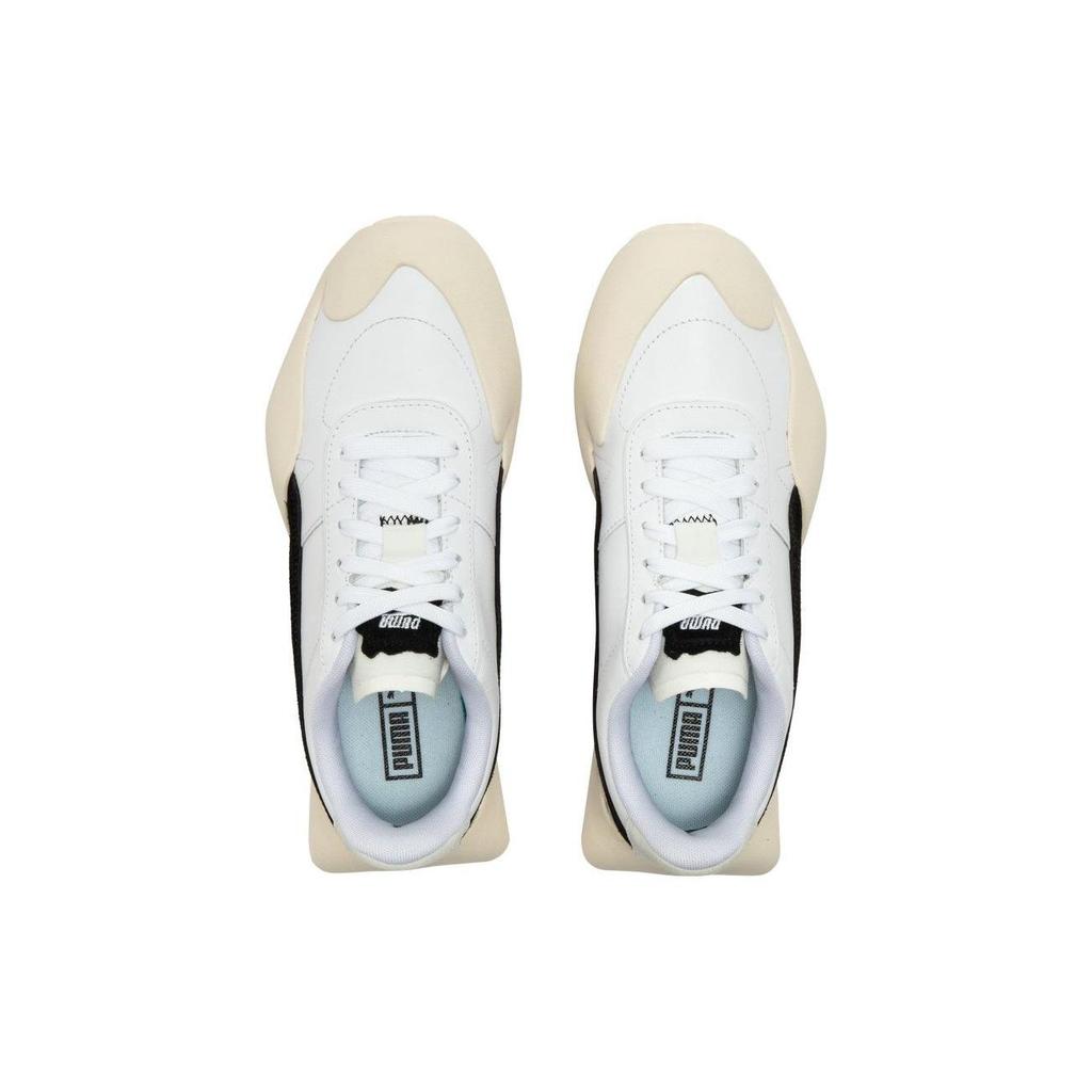 Puma Vaderon Leather Clean Classic Versatile Low-Top Lifestyle Shoes Unisex Sneaker Black White 394615-03