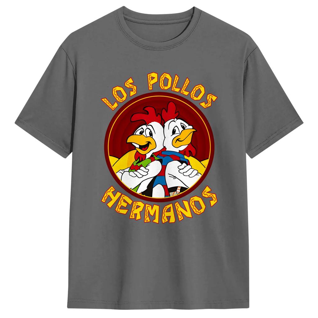 Los Pollos HerUnisexos Unisex T Shirts Hipster Tees Short Sleeve Crewneck TShirt Cotton Gift Idea Tops