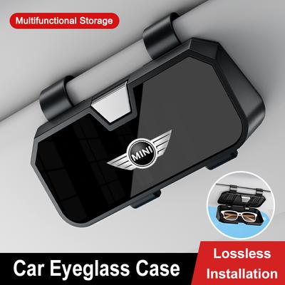 High-end Metalen Auto Zonneklep Bril Clip Zonnebril Opbergdoos Houder Voor BMW MINI Cooper F55 F56 F57 R50 R51 R53 R54 R55 R56